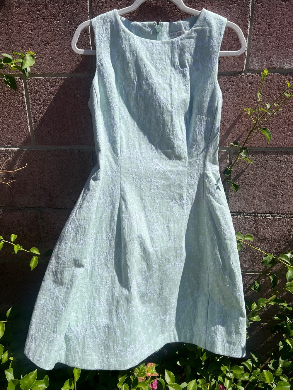 eva mendes for New York & Company Sleeveless Mint Green A-Line Dress